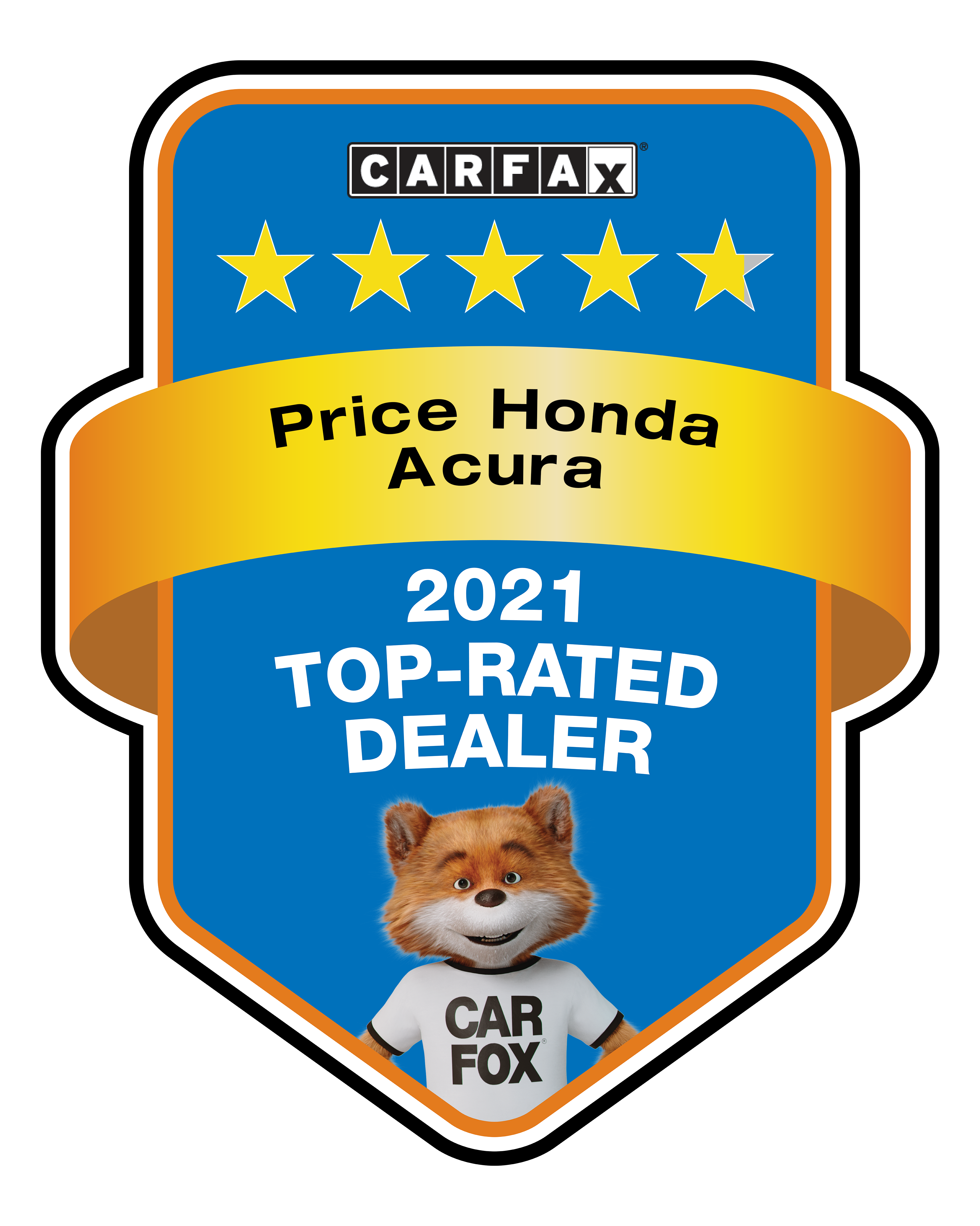 2021 Carfax Award for Used Cars and Service in Dover, DE, at Price Acura
