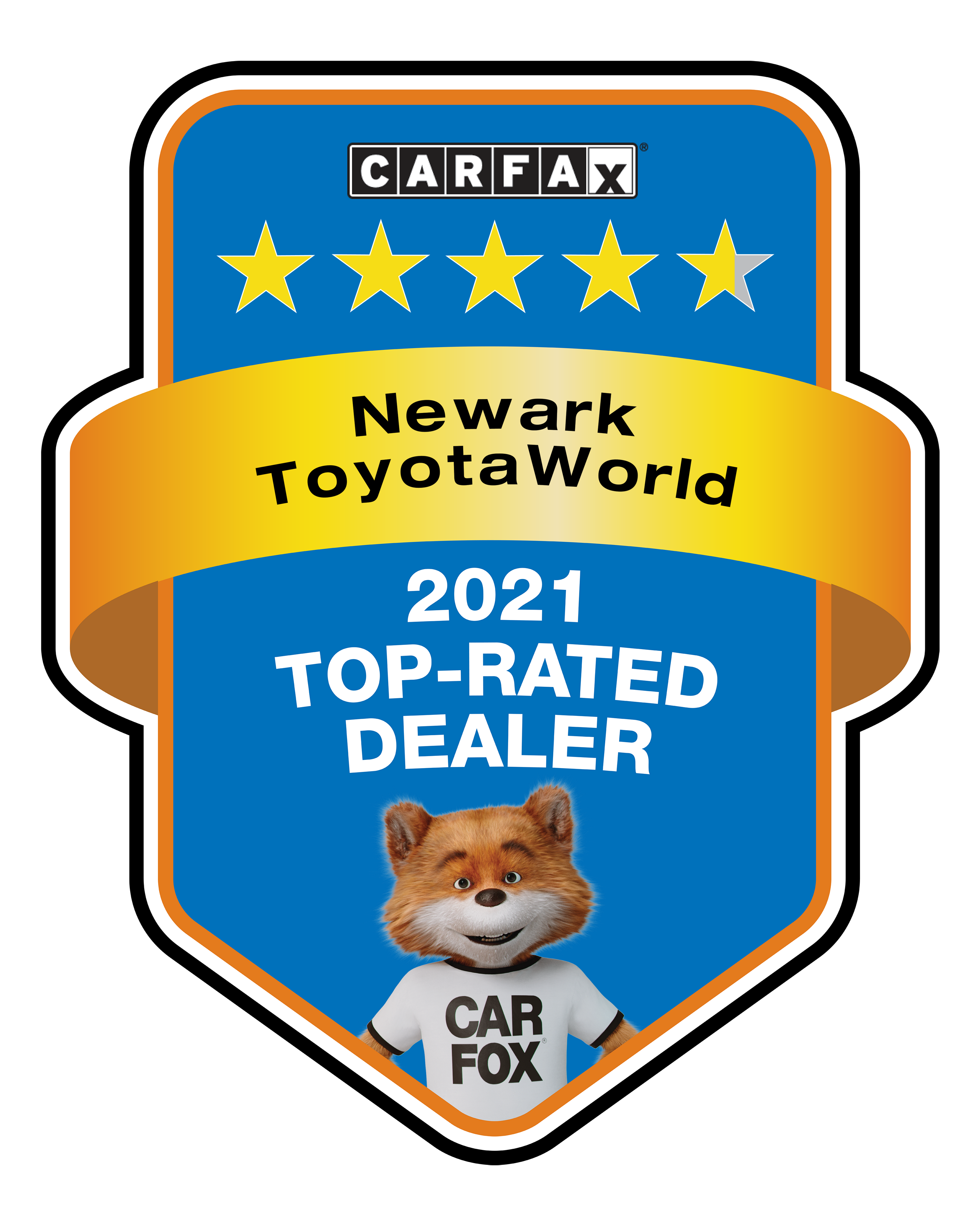 2021 Carfax Award for Used Cars and Service near Delaware, at Newark ToyotaWorld