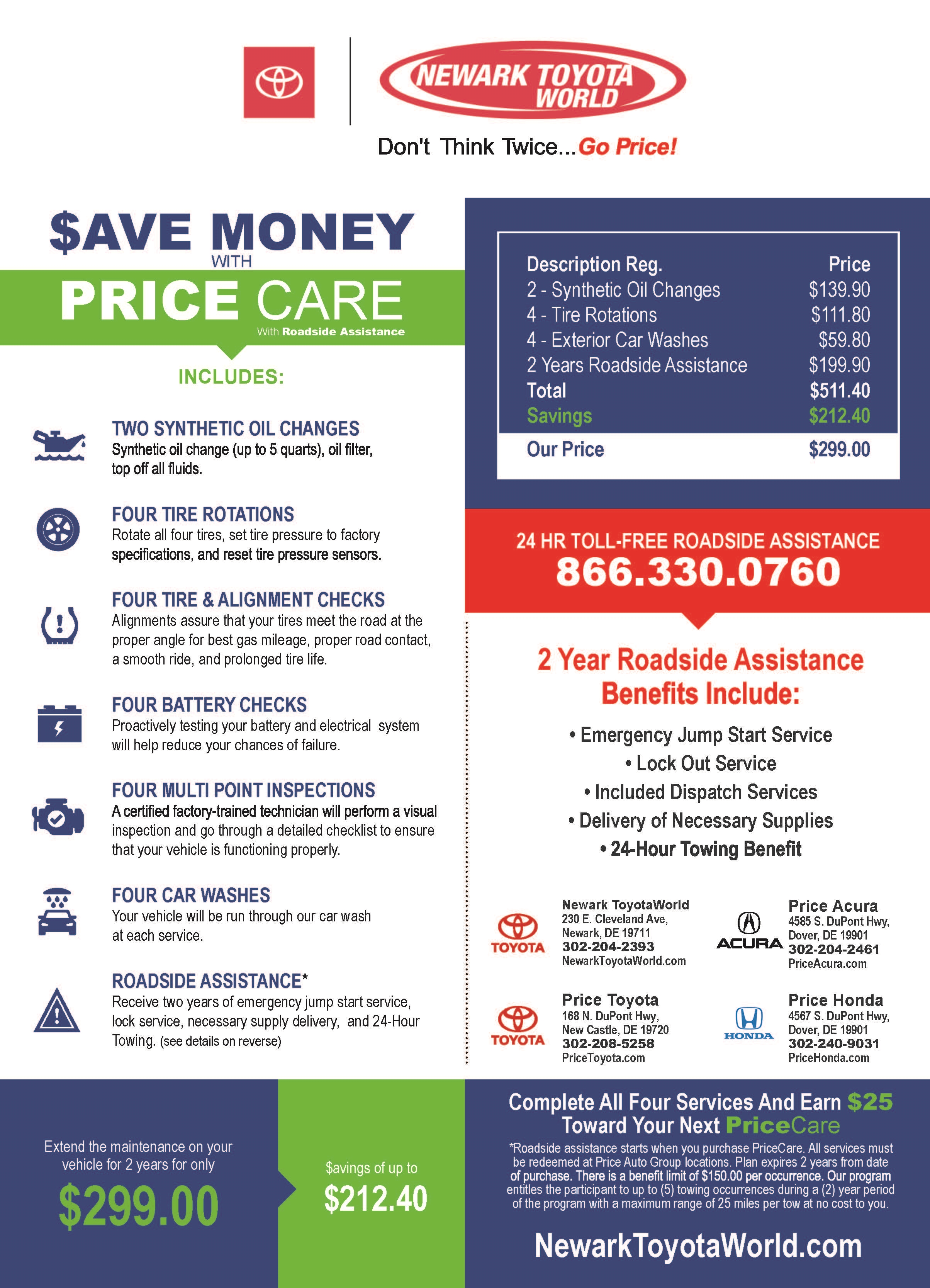 price care prepaid maintenance price auto group dover de