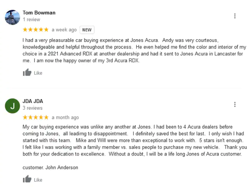 Jones Acura Lancaster PA