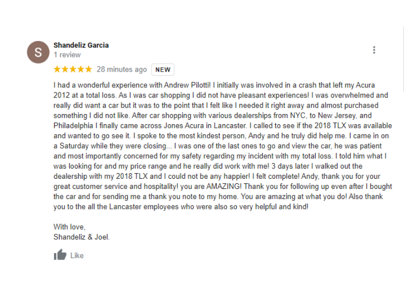 Jones Acura Lancaster PA