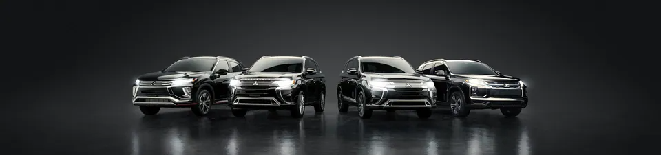 Mitsubishi on the open road