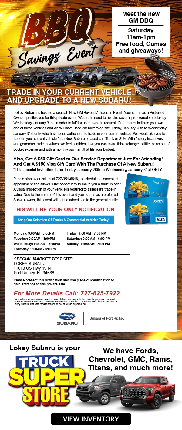 Lokey Subaru of Port Richey Port Richey FL