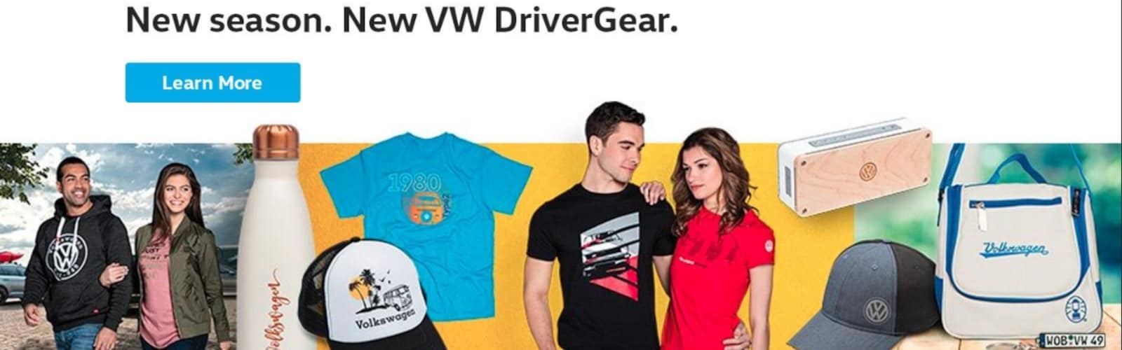 New season New VW DriverGear banner with VW themed attire