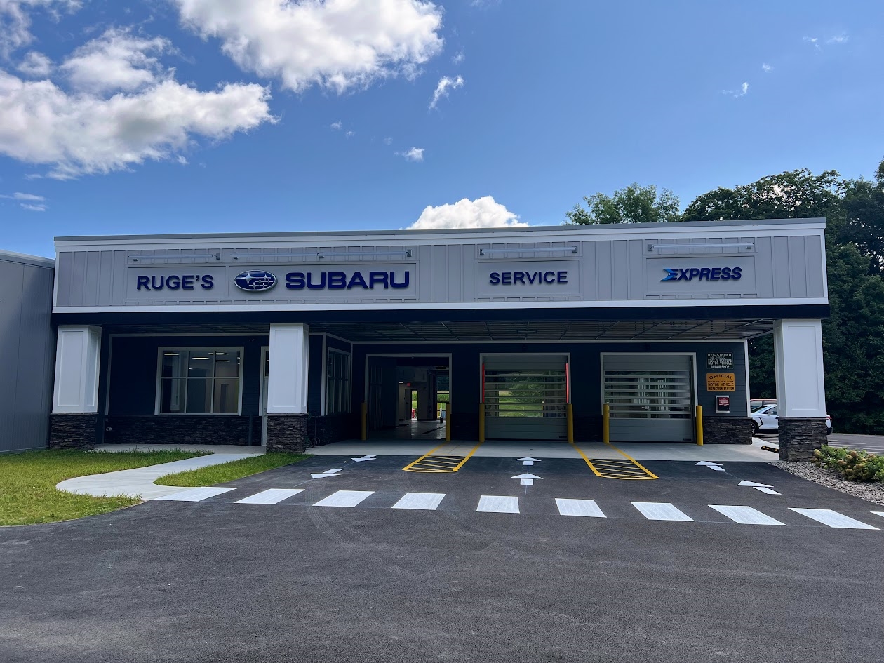 Exterior of Ruge's Subaru's service center.