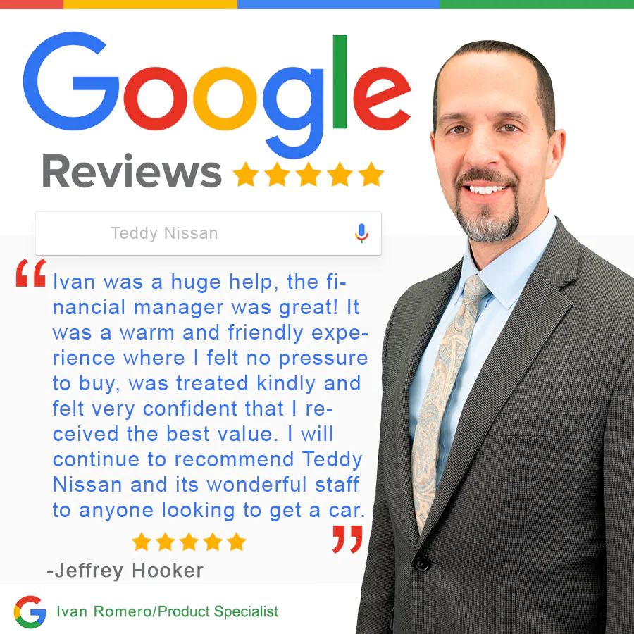 teddy nissan google review