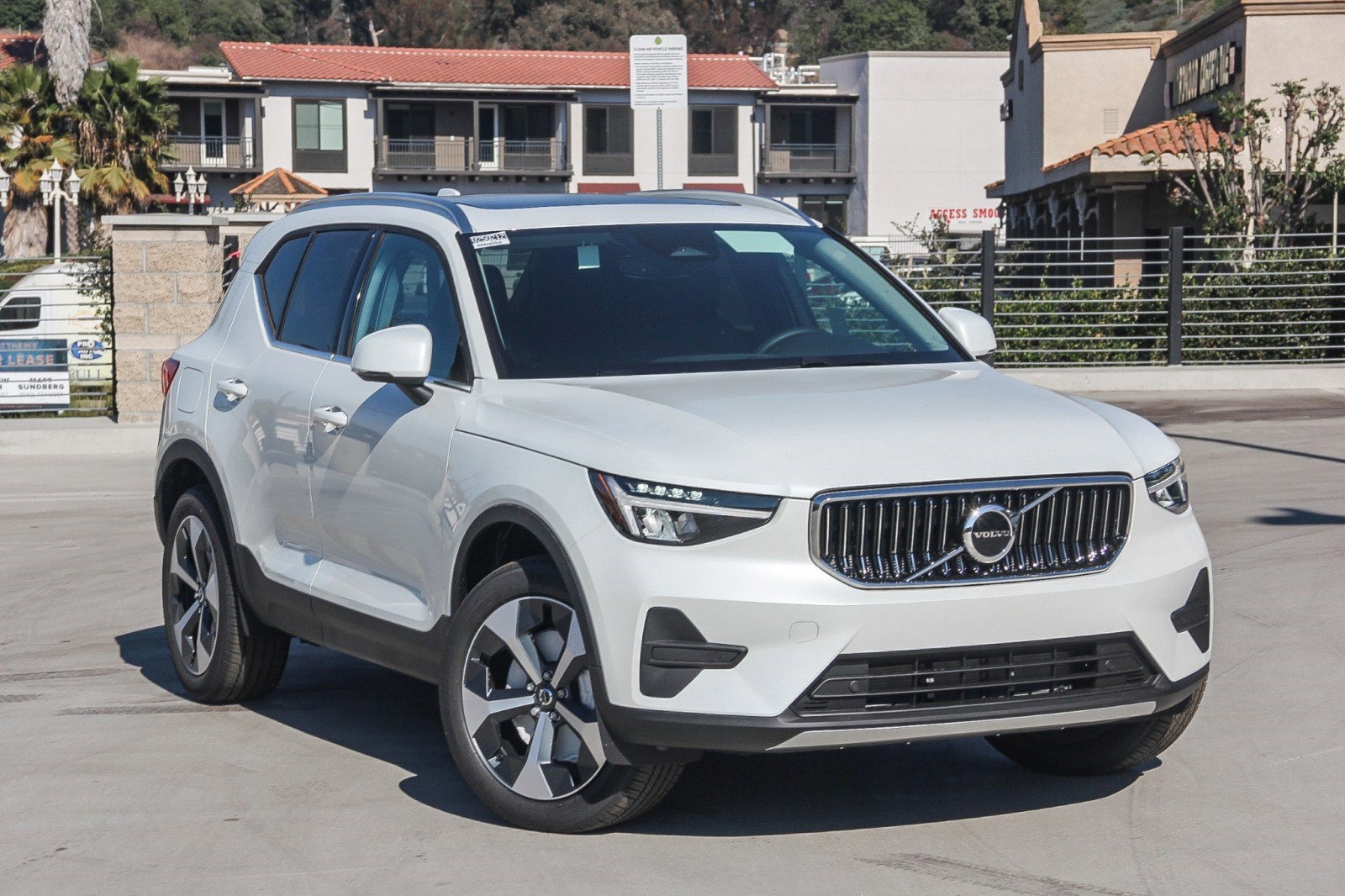 white 2025 volvo xc40 SUV parked at the Volvo Cars Mission Viejo dealership in mission viejo, CA