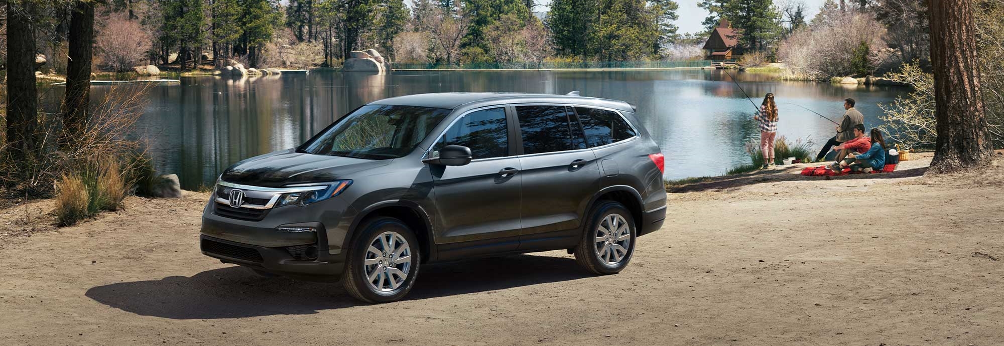 Honda Pilot by the water