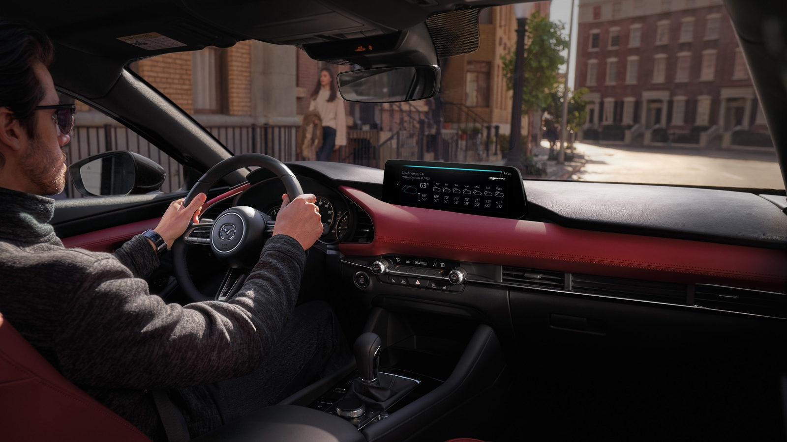 Man Driving 2026 Mazda3 Hatchback