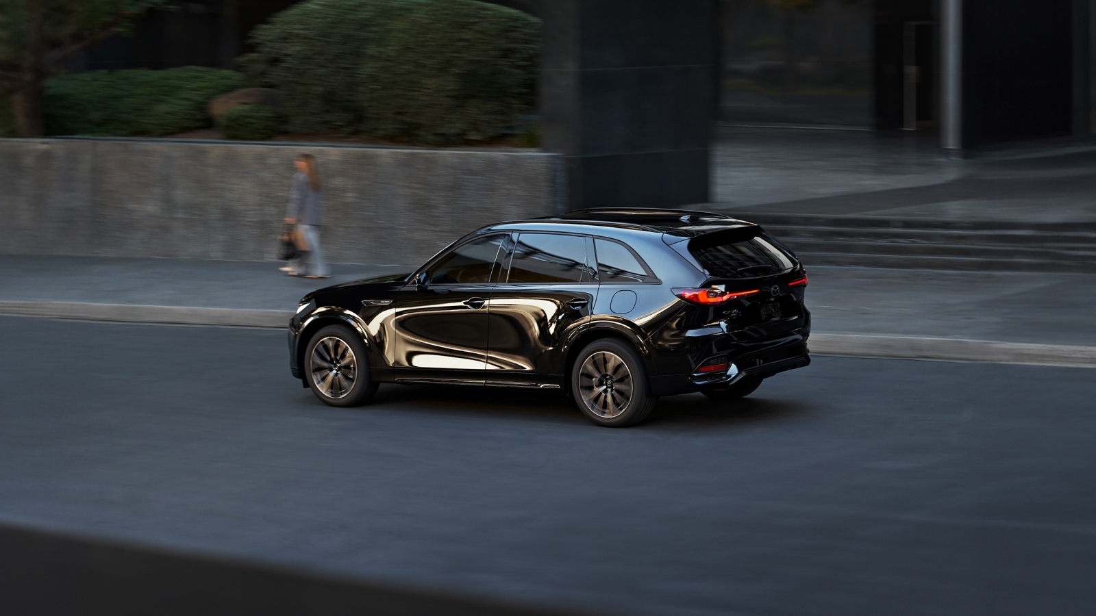 2026 Mazda CX-70 driving in the city