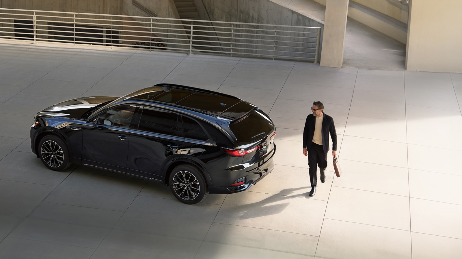 2026 Mazda CX-70 parked aerial view