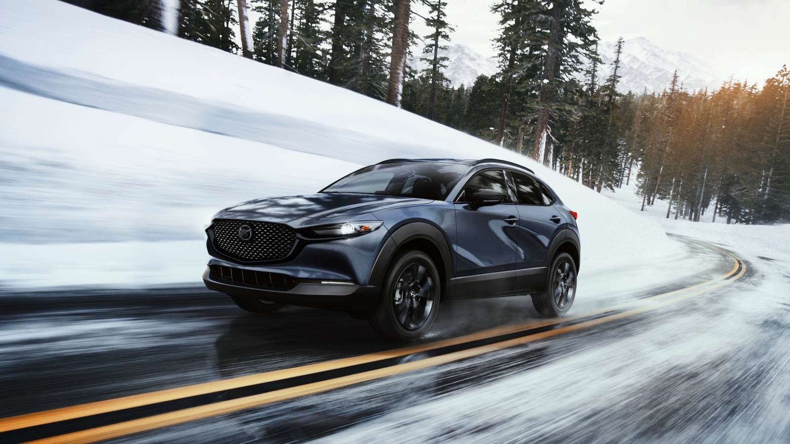 2026 Mazda CX-30 Gray on the highway