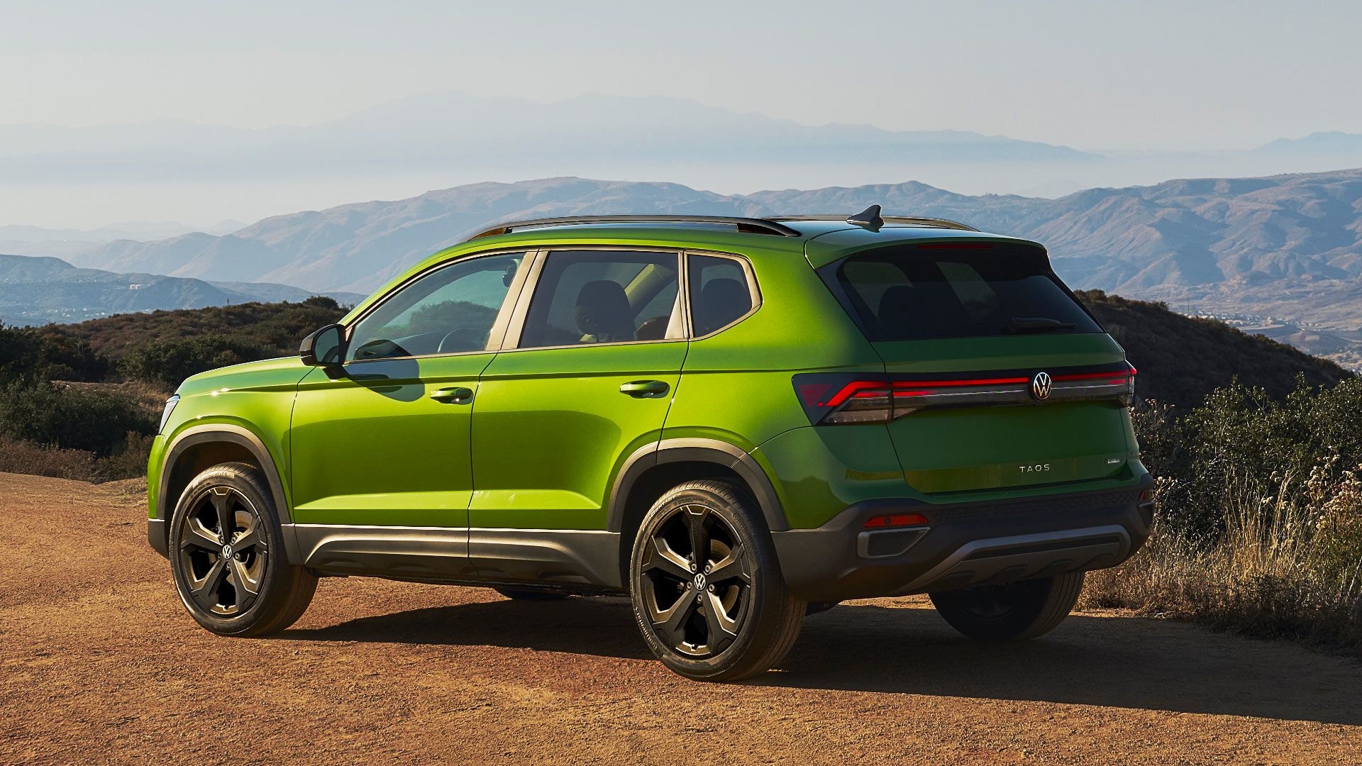2026 vw taos parked rear
