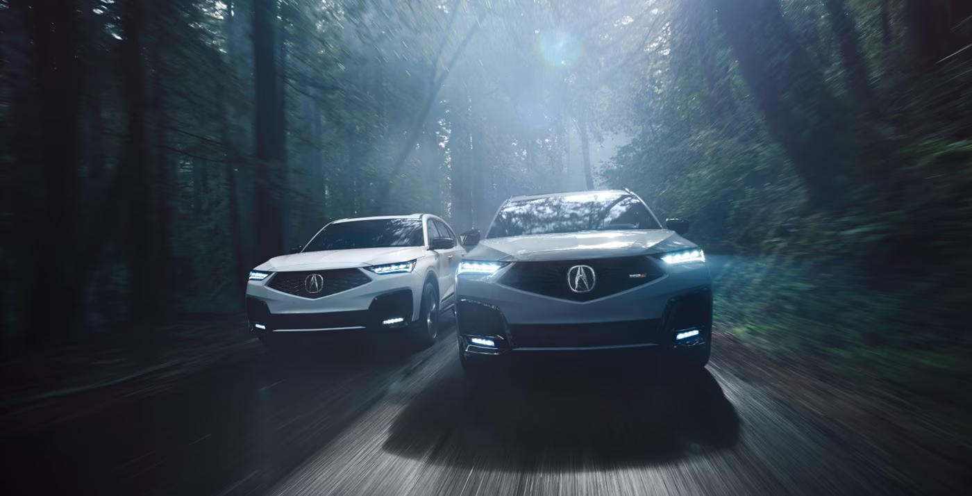 two 2026 acura models driving
