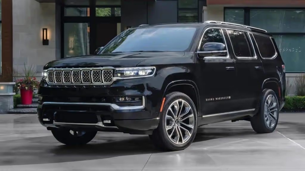 2022 black jeep grand wagoneer vehicle