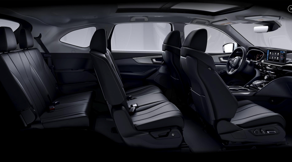 Acura MDX seats side view