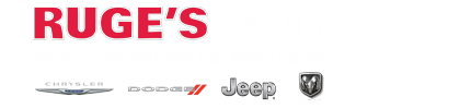 The Ruge's CDJR logo is shown.