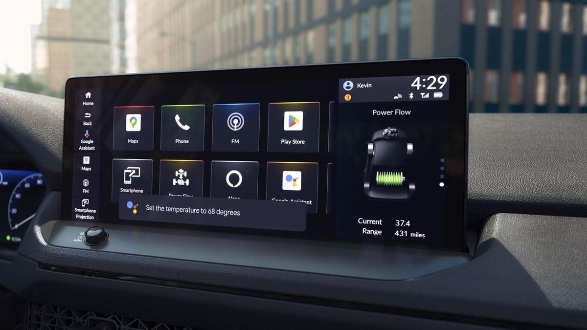 2026 Honda Accord 12.3-inch touchscreen showing Google built-in navigation and app grid