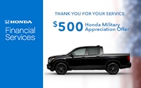 Honda Military Appreciation Offer