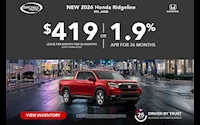 2026 Honda Ridgeline RTL AWD