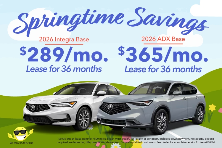 2026 Integra Base and 2026 ADX Base