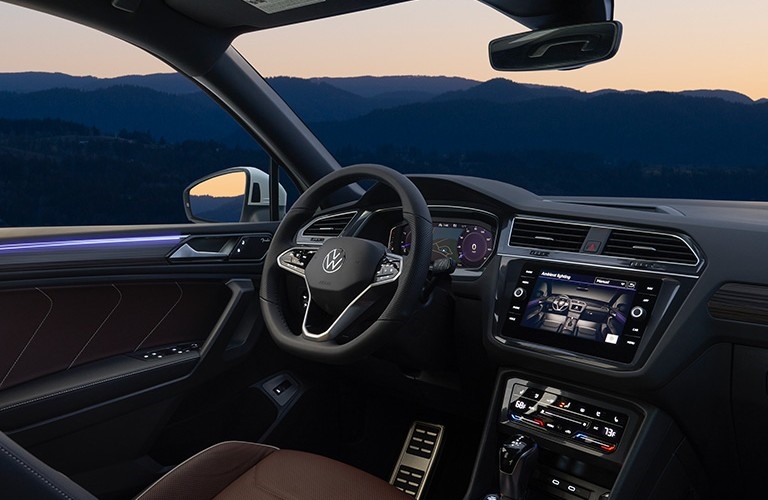 2023 VW Tiguan steering wheel and dashboard
