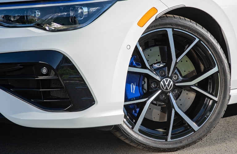 2023 VW Golf R Front Wheel Calipers