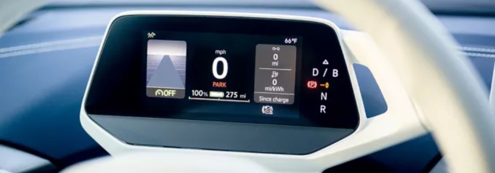 VW ID.4 Driver Display Showing Charge Level