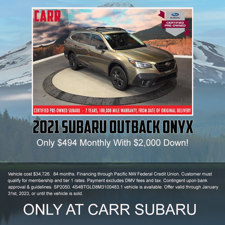 2021 Subaru Outback Onyx