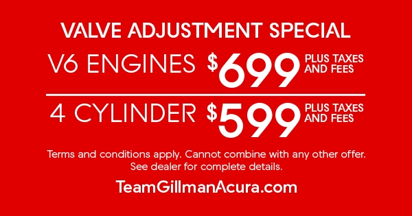 Valve Adjustment Specials