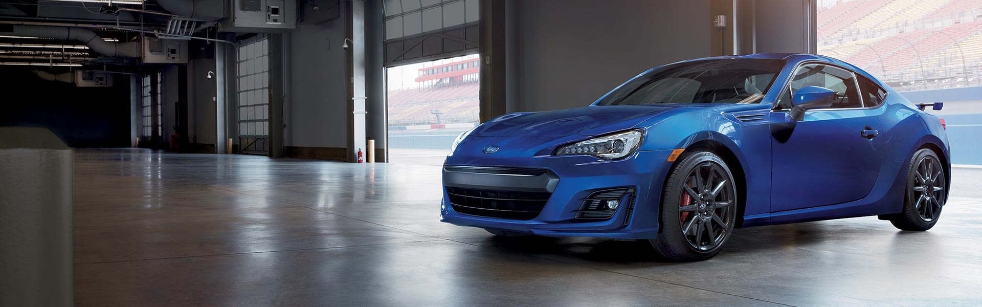 Subaru on the open road