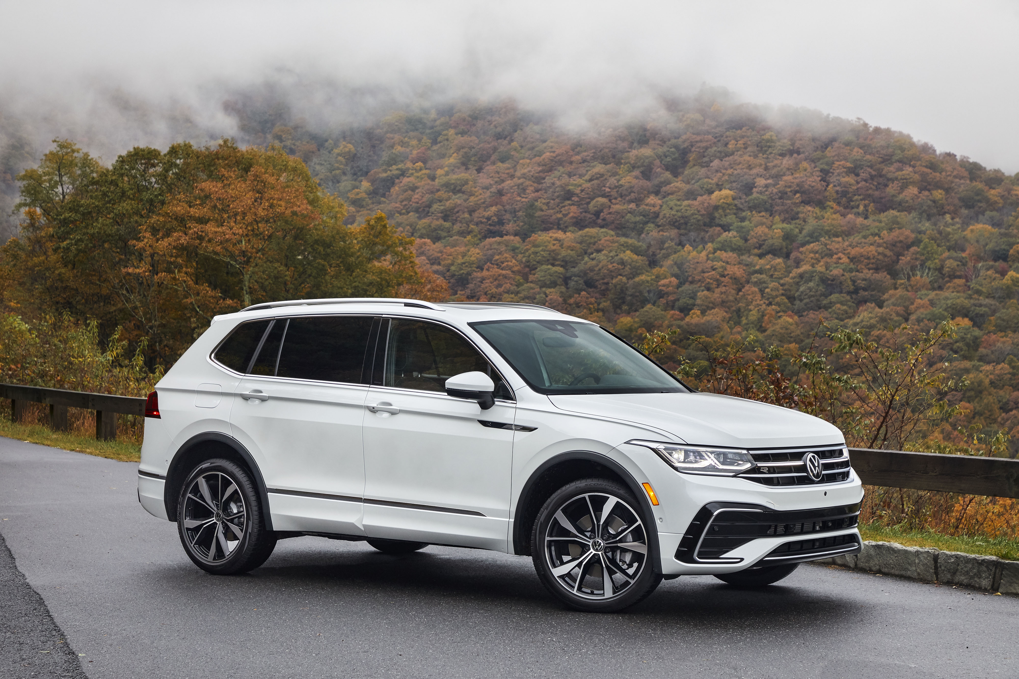 2023 Volkswagen Tiguan Parked in the Mountaints