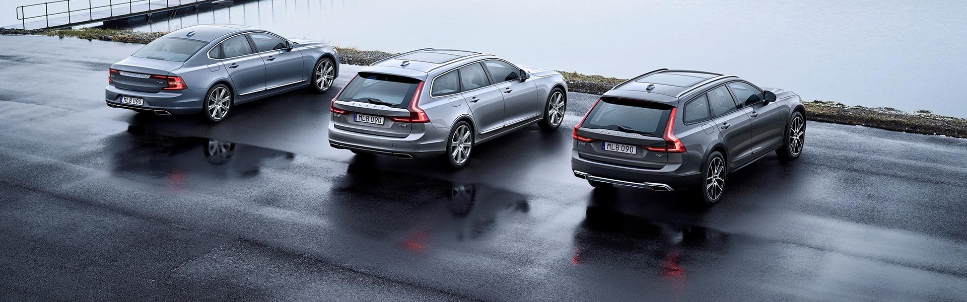 A sleek Volvo SUV parked in a modern setting