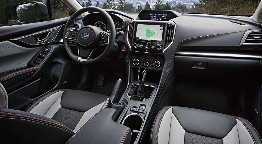 The dash is shown in a 2023 Subaru Crosstrek Limited.