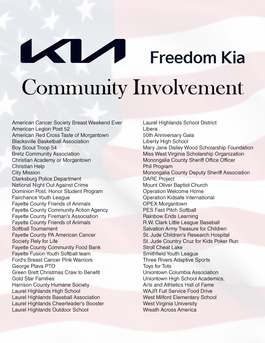 Freedom Kia Morgantown WV