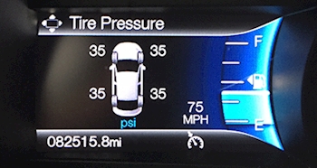 Four Tire Monitoring Sensors