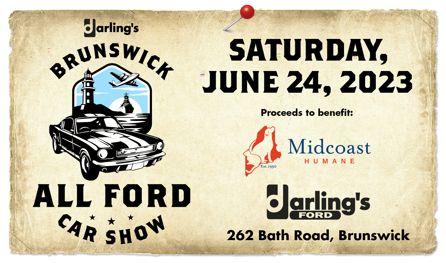 All Ford Car Show Saturday June 24, 2023 Darling's Brunswick Ford