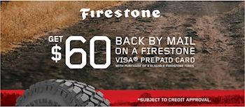 $60 Firestone Visa®  Card