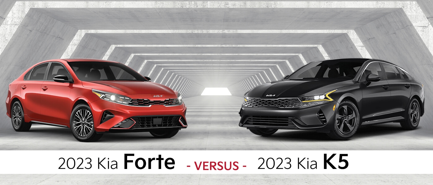 2023 Kia Forte vs. K5 Comparison Size, Performance, Tech