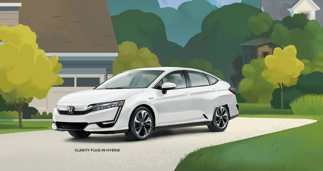 New White Honda Clarity Plug-in Hybrid