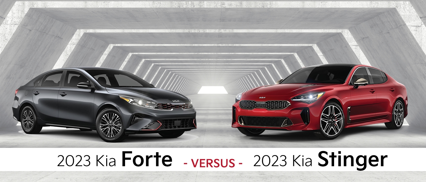 2023 Kia Forte vs. Stinger 
