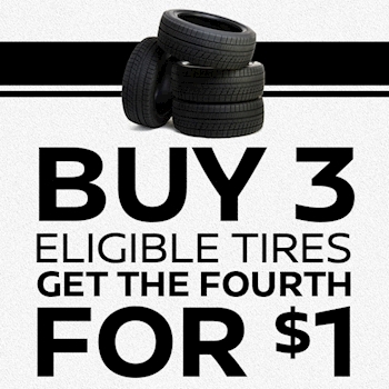 Buy 3 Tires Get 1 for
