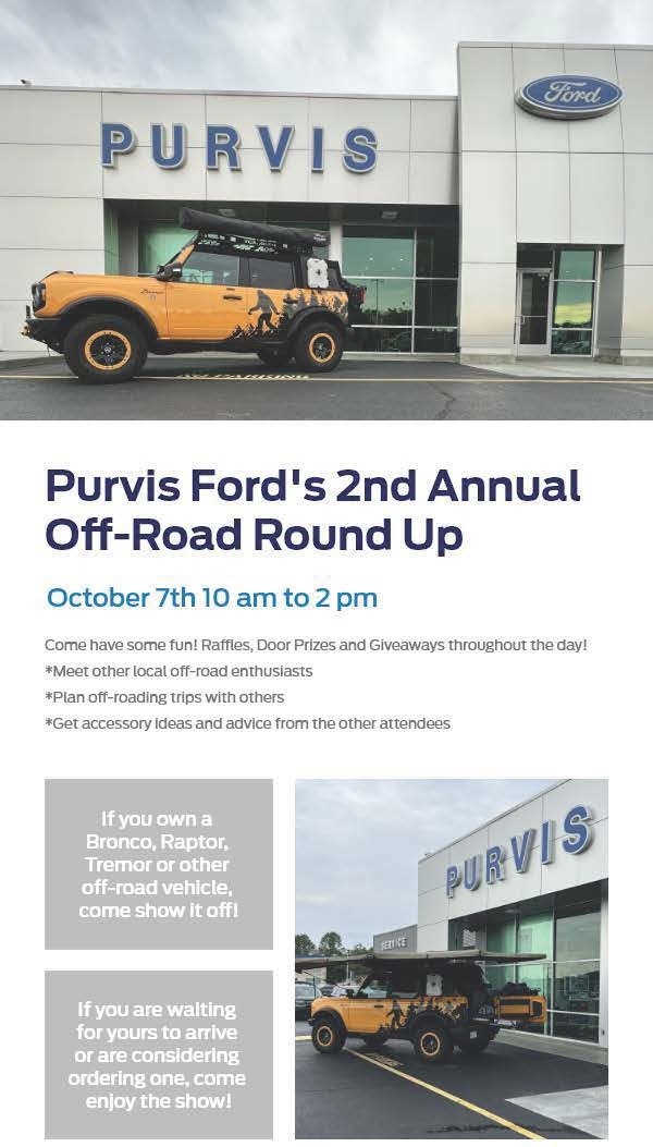 Off-Road Round Up October 7th 10AM - 2PM