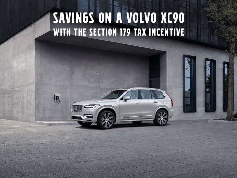 Savings on a Volvo XC90 with the Section 179 Tax Incentive