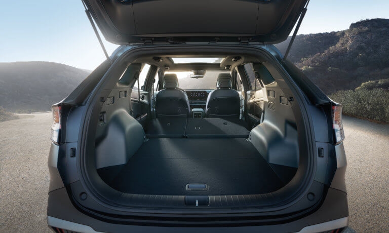 2024 Kia Sportage cargo space with seats down