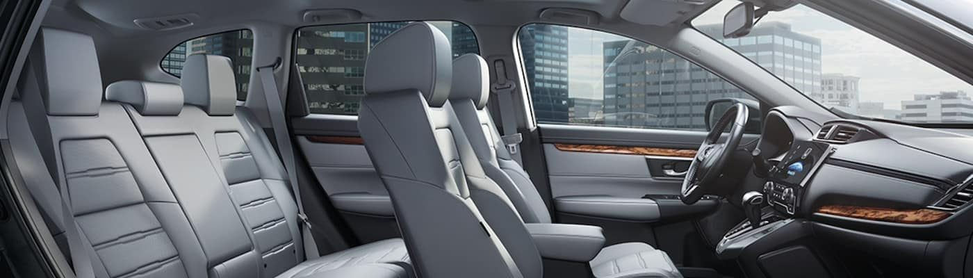 Gray leather Honda seating