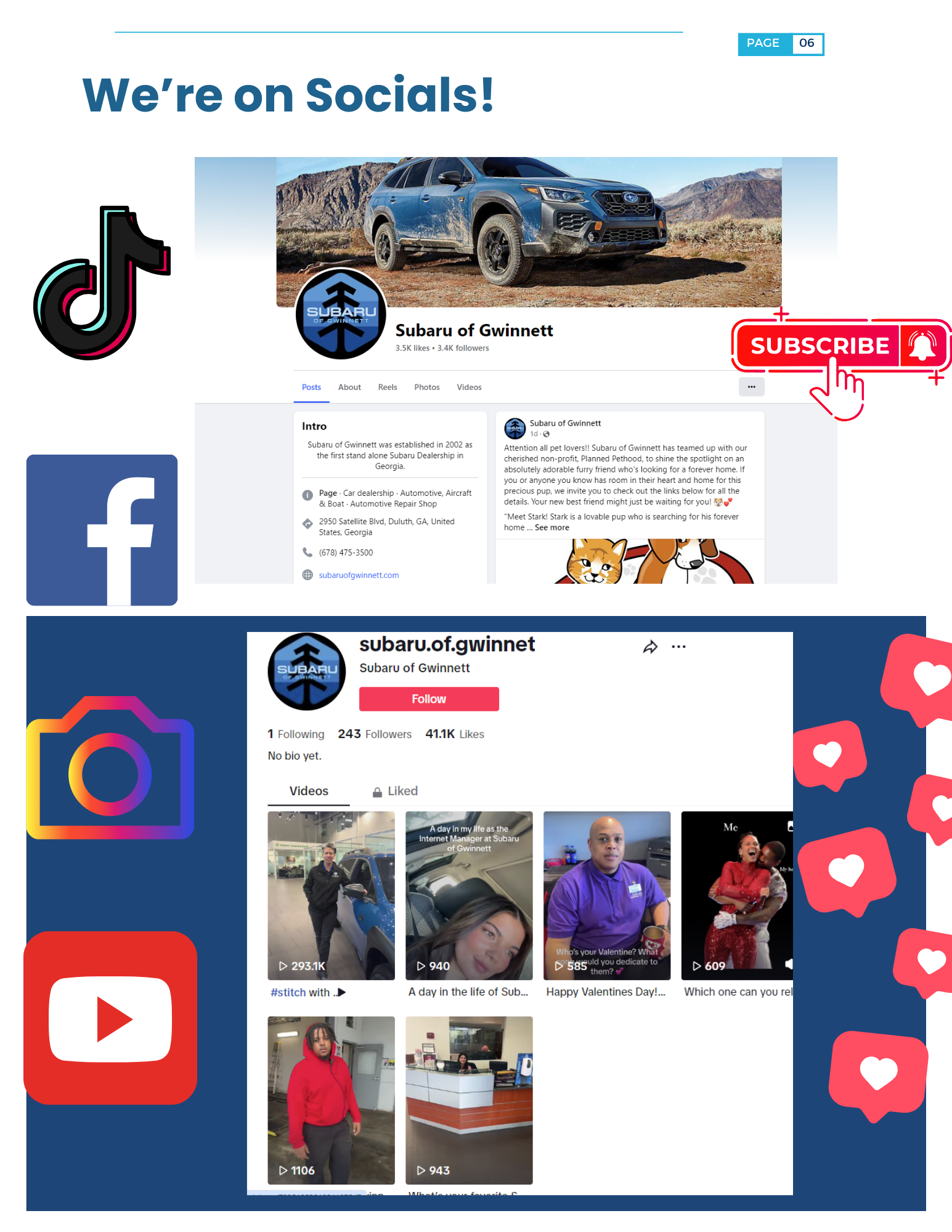 Subaru of Gwinnett - Socials