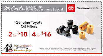 Genuine Toyota Oil Filters