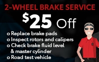 2-Wheel Brake Service