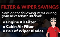 Filter And Wiper Savings